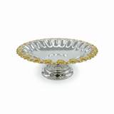 Germax Gold & Silver Metal Footed Serving Tray – 28cm - Al Kabayel Discount CentreGermax Gold & Silver Metal Footed Serving Tray – 28cmServing TraysGERMAXAl Kabayel Discount Centre