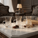 Germax Luxury Crystal Diamond - Cut Tea Glass Set of 3 Pieces | 100ml | Premium Glassware for Home & Gifting - Al Kabayel Discount CentreGermax Luxury Crystal Diamond - Cut Tea Glass Set of 3 Pieces | 100ml | Premium Glassware for Home & GiftingTumblersGermaxAl Kabayel Discount Centre