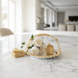 Germax Luxury Silver & Gold Round Serving Tray with Handles – 30cm - Al Kabayel Discount CentreGermax Luxury Silver & Gold Round Serving Tray with Handles – 30cmServing TraysGERMAXAl Kabayel Discount Centre