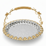 Germax Luxury Silver & Gold Round Serving Tray with Handles – 30cm - Al Kabayel Discount CentreGermax Luxury Silver & Gold Round Serving Tray with Handles – 30cmServing TraysGERMAXAl Kabayel Discount Centre