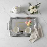 Germax Luxury Silver & Gold Stainless Steel Serving Tray with Handles | 49×32cm | - Al Kabayel Discount CentreGermax Luxury Silver & Gold Stainless Steel Serving Tray with Handles | 49×32cm |Serving TraysGERMAXAl Kabayel Discount Centre