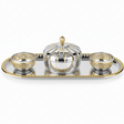 Germax Luxury Silver Metal Candy Pot with Matching Serving Tray – Elegant Sweet Presentation Set 35×15 cm - Al Kabayel Discount CentreGermax Luxury Silver Metal Candy Pot with Matching Serving Tray – Elegant Sweet Presentation Set 35×15 cmServing TraysGERMAXAl Kabayel Discount Centre