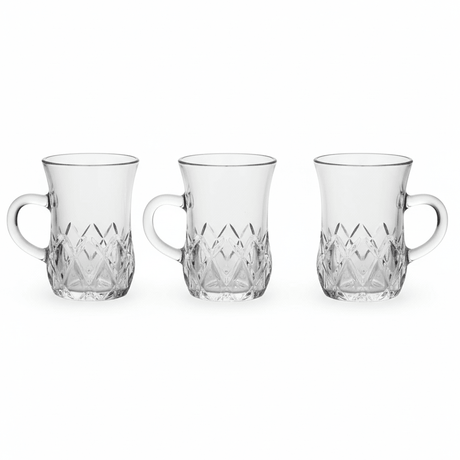 Germax Modern Design Glass Mug Set of Three Pieces with 100 ml - Al Kabayel Discount CentreGermax Modern Design Glass Mug Set of Three Pieces with 100 mlTumblersGermaxAl Kabayel Discount Centre