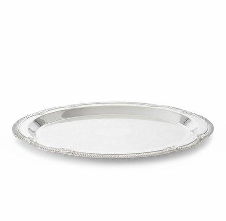 Germax Oval Steel Serving Tray – Unique Silver Finish | 24×16 cm Classic Tableware - Al Kabayel Discount CentreGermax Oval Steel Serving Tray – Unique Silver Finish | 24×16 cm Classic TablewareServing TraysGERMAXAl Kabayel Discount Centre