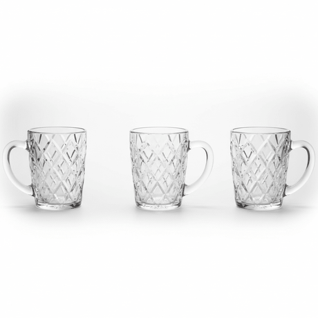 Germax Premium Glass Mug Set of Three Pieces with Gold Rim Design and 150 ml - Al Kabayel Discount CentreGermax Premium Glass Mug Set of Three Pieces with Gold Rim Design and 150 mlTumblersGermaxAl Kabayel Discount Centre