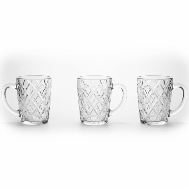 Germax Premium Glass Mug Set of Three Pieces with Gold Rim Design and 150 ml - Al Kabayel Discount CentreGermax Premium Glass Mug Set of Three Pieces with Gold Rim Design and 150 mlTumblersGermaxAl Kabayel Discount Centre