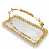 Germax Premium Silver & Gold Rectangular Serving Tray with Handles – 38×18cm - Al Kabayel Discount CentreGermax Premium Silver & Gold Rectangular Serving Tray with Handles – 38×18cmServing TraysGERMAXAl Kabayel Discount Centre