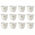 Germax Premium White Ceramic Arabic Coffee Cawa Cups Set of 12 Gold Rim Palm Tree Elegant Design 80 ml - Al Kabayel Discount CentreGermax Premium White Ceramic Arabic Coffee Cawa Cups Set of 12 Gold Rim Palm Tree Elegant Design 80 mlTea CupsGERMAXAl Kabayel Discount Centre