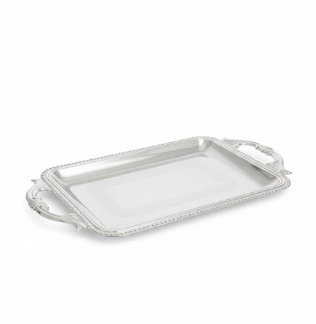 Germax Rectangular Steel Tray – Silver Luxury Design | 39×22 cm Premium Serving Piece - Al Kabayel Discount CentreGermax Rectangular Steel Tray – Silver Luxury Design | 39×22 cm Premium Serving PieceServing TraysGERMAXAl Kabayel Discount Centre