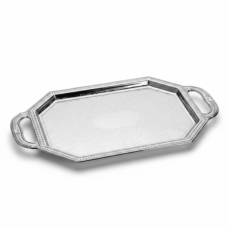 Germax Silver Metal Elegant Serving Tray – 20×10cm - Al Kabayel Discount CentreGermax Silver Metal Elegant Serving Tray – 20×10cmServing TraysGERMAXAl Kabayel Discount Centre