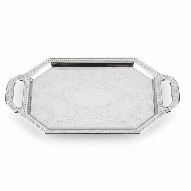 Germax Silver Metal Elegant Serving Tray – 20×10cm - Al Kabayel Discount CentreGermax Silver Metal Elegant Serving Tray – 20×10cmServing TraysGERMAXAl Kabayel Discount Centre