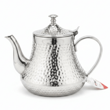 Germax Silver Stainless Steel Hammered Tea Kettle 1200ml – Premium Mirror-Finish Arabic Teapot - Al Kabayel Discount CentreGermax Silver Stainless Steel Hammered Tea Kettle 1200ml – Premium Mirror-Finish Arabic TeapotTea/Coffee PotsGERMAXAl Kabayel Discount Centre