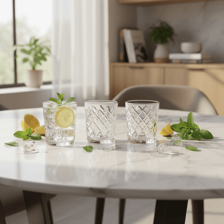 Germax Small Clear Glass Tumblers – Stylish Everyday Drinkware Set, 3 Pieces, 150 ml - Al Kabayel Discount CentreGermax Small Clear Glass Tumblers – Stylish Everyday Drinkware Set, 3 Pieces, 150 mlTumblersGERMAXAl Kabayel Discount Centre