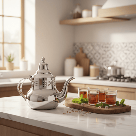 Germax Stainless Steel Tea Kettle 1.6L | Mirror - Polished Silver | Ornate Embossed Arabic Design - Al Kabayel Discount CentreGermax Stainless Steel Tea Kettle 1.6L | Mirror - Polished Silver | Ornate Embossed Arabic DesignTea/Coffee PotsGERMAXAl Kabayel Discount Centre