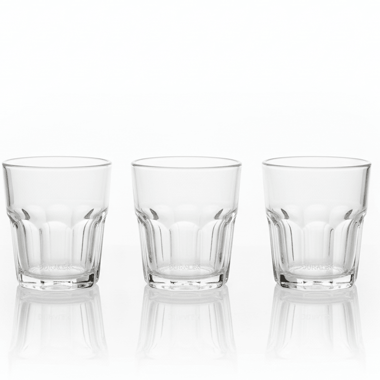 Germax Standard Clear Glass Tumblers – Durable Multipurpose Drinkware Set, 3 Pieces, 150 ml - Al Kabayel Discount CentreGermax Standard Clear Glass Tumblers – Durable Multipurpose Drinkware Set, 3 Pieces, 150 mlTumblersGERMAXAl Kabayel Discount Centre