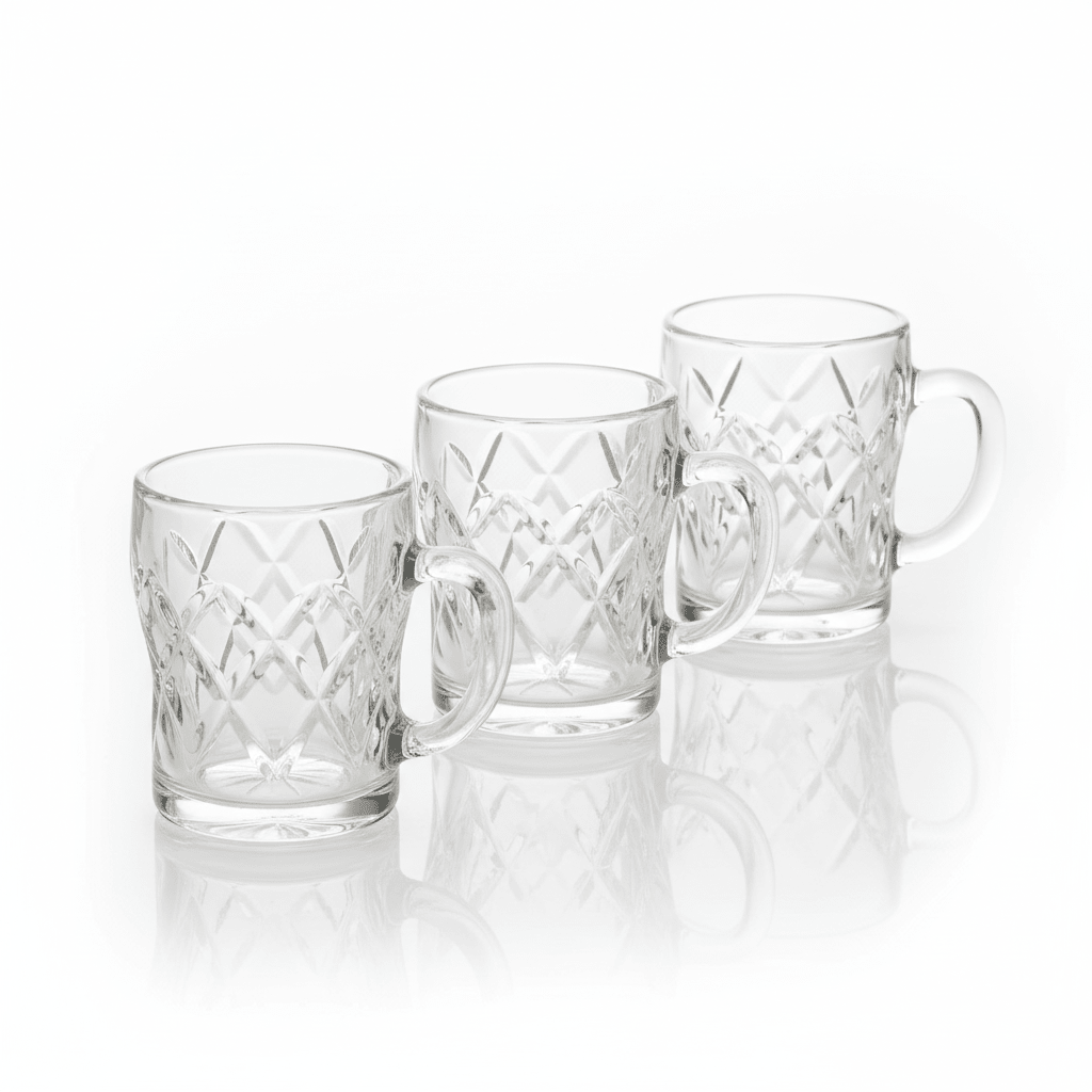 Germax Stylish Glass Mug Set of Three Pieces with 100 ml - Al Kabayel Discount CentreGermax Stylish Glass Mug Set of Three Pieces with 100 mlTumblersGermaxAl Kabayel Discount Centre