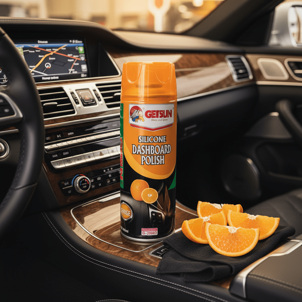 Getsun Silicone Dashboard Polish - Scent Orange - 450ml - Al Kabayel Discount CentreGetsun Silicone Dashboard Polish - Scent Orange - 450mlFragrancesGETSUNAl Kabayel Discount Centre