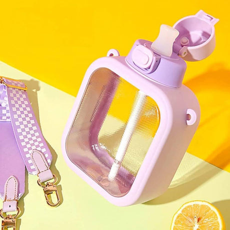 Giavos Fashion Plastic Water Bottle 700ml with Adjustable Strap, Lavender - Al Kabayel Discount CentreGiavos Fashion Plastic Water Bottle 700ml with Adjustable Strap, LavenderWater BottlesGIAVOSAl Kabayel Discount Centre