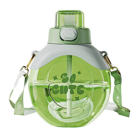 Giavos Kids Transparent Water Bottle 500ml with Adjustable Strap, Green - Al Kabayel Discount CentreGiavos Kids Transparent Water Bottle 500ml with Adjustable Strap, GreenWater BottlesGIAVOSAl Kabayel Discount Centre