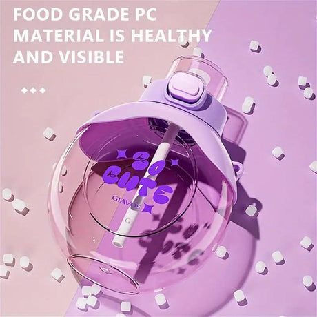 Giavos Kids Transparent Water Bottle 500ml with Adjustable Strap, Lavender - Al Kabayel Discount CentreGiavos Kids Transparent Water Bottle 500ml with Adjustable Strap, LavenderWater BottlesGIAVOSAl Kabayel Discount Centre