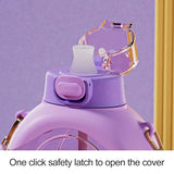 Giavos Kids Transparent Water Bottle 500ml with Adjustable Strap, Lavender - Al Kabayel Discount CentreGiavos Kids Transparent Water Bottle 500ml with Adjustable Strap, LavenderWater BottlesGIAVOSAl Kabayel Discount Centre