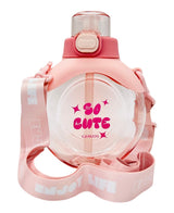 Giavos Kids Transparent Water Bottle 500ml with Adjustable Strap, Pink - Al Kabayel Discount CentreGiavos Kids Transparent Water Bottle 500ml with Adjustable Strap, PinkWater BottlesGIAVOSAl Kabayel Discount Centre