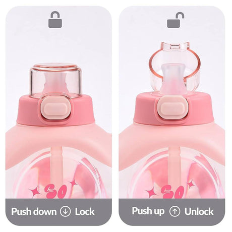 Giavos Kids Transparent Water Bottle 500ml with Adjustable Strap, Pink - Al Kabayel Discount CentreGiavos Kids Transparent Water Bottle 500ml with Adjustable Strap, PinkWater BottlesGIAVOSAl Kabayel Discount Centre