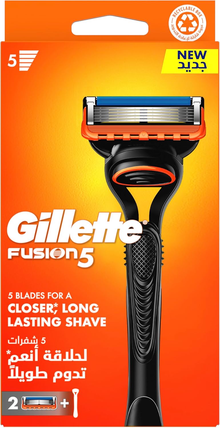 Gillette Fusion 5 Men's Razor 1 Handle + 2 Blades - Al Kabayel Discount CentreGillette Fusion 5 Men's Razor 1 Handle + 2 BladesPersonal Care & Styling ToolsGILLETTEAl Kabayel Discount Centre