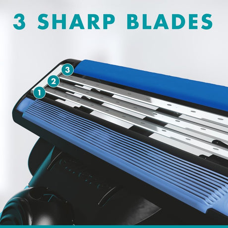 Gillette Mach3+ Men's Refillable Razor: 3 Blade Refills - Al Kabayel Discount CentreGillette Mach3+ Men's Refillable Razor: 3 Blade RefillsPersonal Care & Styling ToolsGILLETTEAl Kabayel Discount Centre