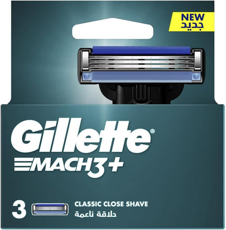 Gillette Mach3+ Men's Refillable Razor: 3 Blade Refills - Al Kabayel Discount CentreGillette Mach3+ Men's Refillable Razor: 3 Blade RefillsPersonal Care & Styling ToolsGILLETTEAl Kabayel Discount Centre