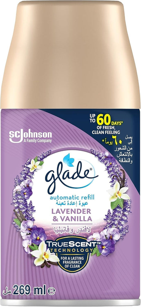 Glade Automatic Refill Lavender & Vanilla, 269ml - Al Kabayel Discount CentreGlade Automatic Refill Lavender & Vanilla, 269mlAir FreshenersSC JOHNSONAl Kabayel Discount Centre