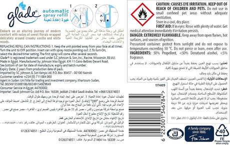 Glade Automatic Refill Sheer Vanilla Embrace, 269ml - Al Kabayel Discount CentreGlade Automatic Refill Sheer Vanilla Embrace, 269mlAir FreshenersSC JOHNSONAl Kabayel Discount Centre