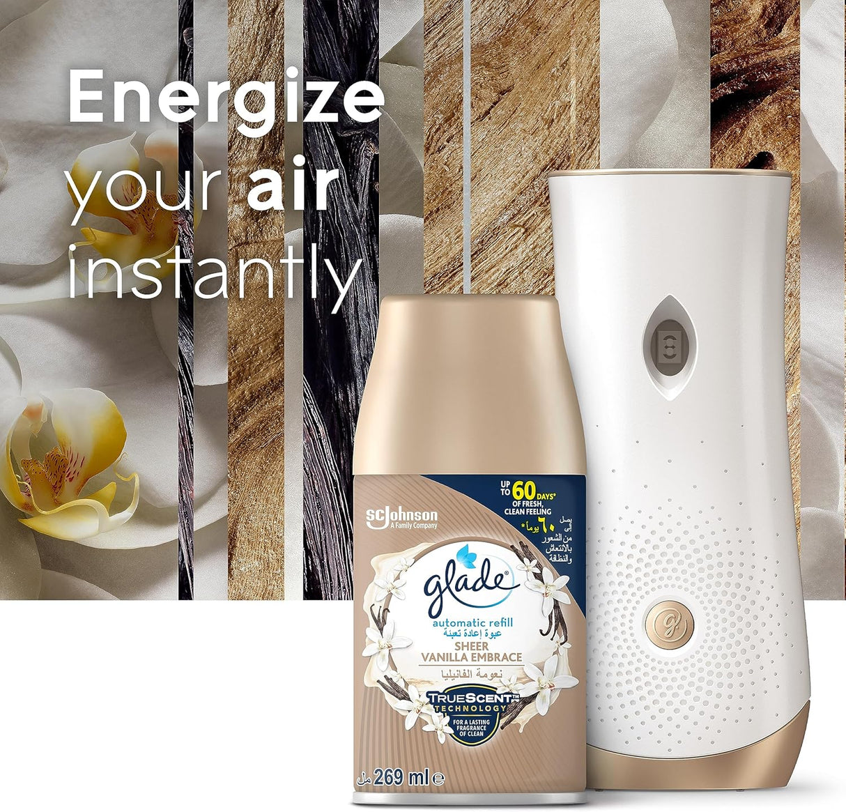 Glade Automatic Refill Sheer Vanilla Embrace, 269ml - Al Kabayel Discount CentreGlade Automatic Refill Sheer Vanilla Embrace, 269mlAir FreshenersSC JOHNSONAl Kabayel Discount Centre