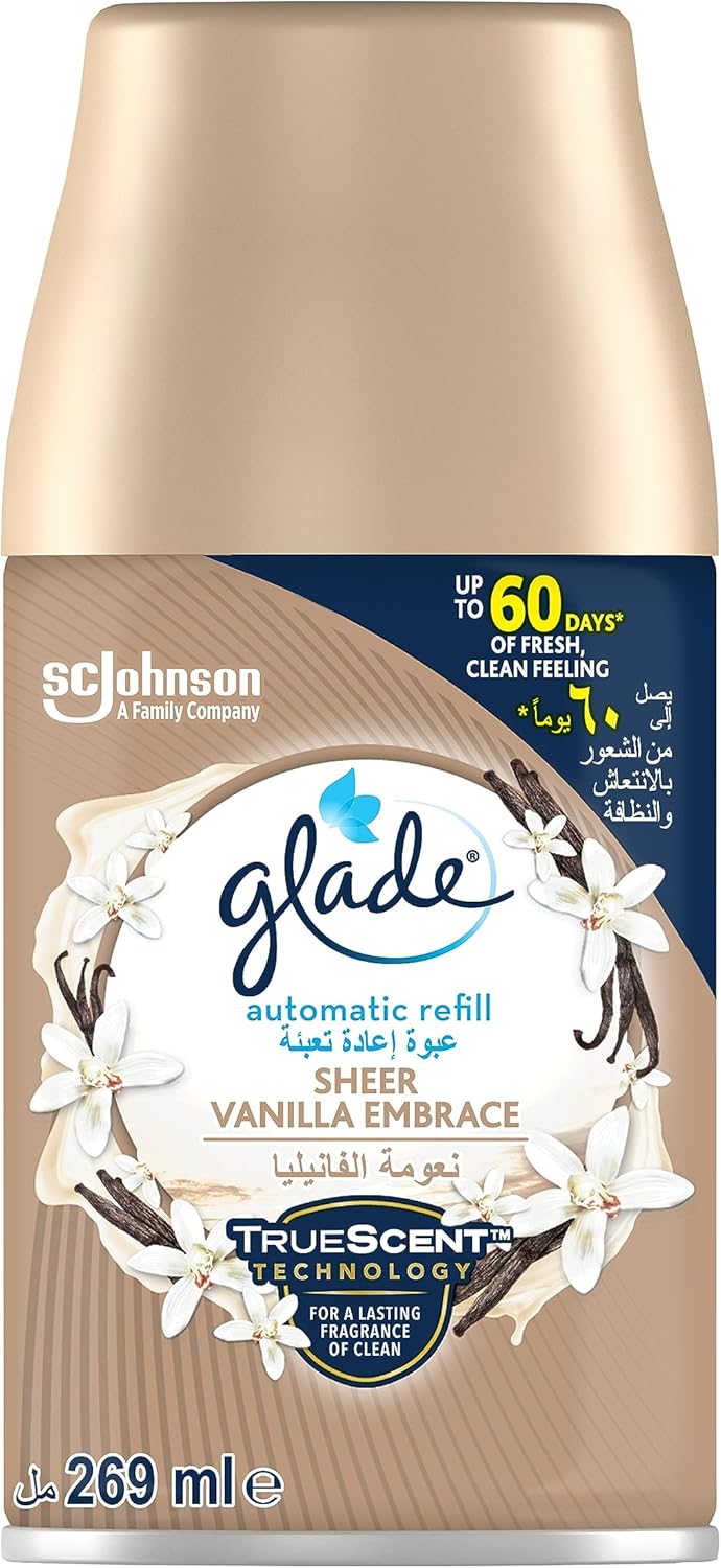Glade Automatic Refill Sheer Vanilla Embrace, 269ml - Al Kabayel Discount CentreGlade Automatic Refill Sheer Vanilla Embrace, 269mlAir FreshenersSC JOHNSONAl Kabayel Discount Centre