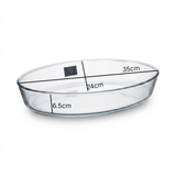 Glass Baking Dish 3L Oval – 35×24×6.5 cm - Al Kabayel Discount CentreGlass Baking Dish 3L Oval – 35×24×6.5 cmRoasting PansAKDCAl Kabayel Discount Centre