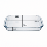 Glass Baking Dish 3L Rectangular — 39 × 23 × 5 cm - Al Kabayel Discount CentreGlass Baking Dish 3L Rectangular — 39 × 23 × 5 cmRoasting PansAKDCAl Kabayel Discount Centre