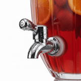 Glass Beverage Dispenser 3L – Crystal Cut Design with Lid & Tap - Al Kabayel Discount CentreGlass Beverage Dispenser 3L – Crystal Cut Design with Lid & TapJugsAKDCAl Kabayel Discount Centre