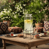 Glass Beverage Dispenser with Metal Stand – 2.2L - Al Kabayel Discount CentreGlass Beverage Dispenser with Metal Stand – 2.2LJugsAKDCAl Kabayel Discount Centre
