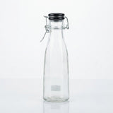 Glass Bottle With Swing-Top Clip Closure - 500ml - Light Blue / Light Green / Black - Al Kabayel Discount CentreGlass Bottle With Swing-Top Clip Closure - 500ml - Light Blue / Light Green / BlackWater BottlesAKDCAl Kabayel Discount Centre