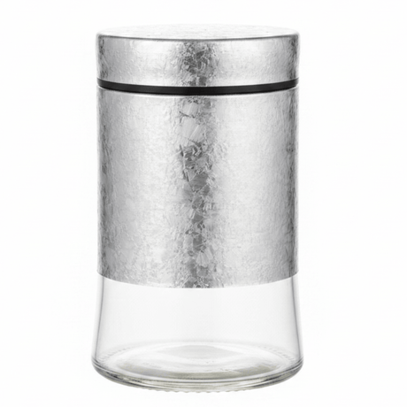 Glass Canister with Decorative Plastic Lid – 750ml - Silver / Brown - Al Kabayel Discount CentreGlass Canister with Decorative Plastic Lid – 750ml - Silver / BrownJars & Food SaversAKDCAl Kabayel Discount Centre
