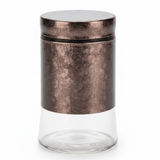 Glass Canister with Decorative Plastic Lid – 750ml - Silver / Brown - Al Kabayel Discount CentreGlass Canister with Decorative Plastic Lid – 750ml - Silver / BrownJars & Food SaversAKDCAl Kabayel Discount Centre