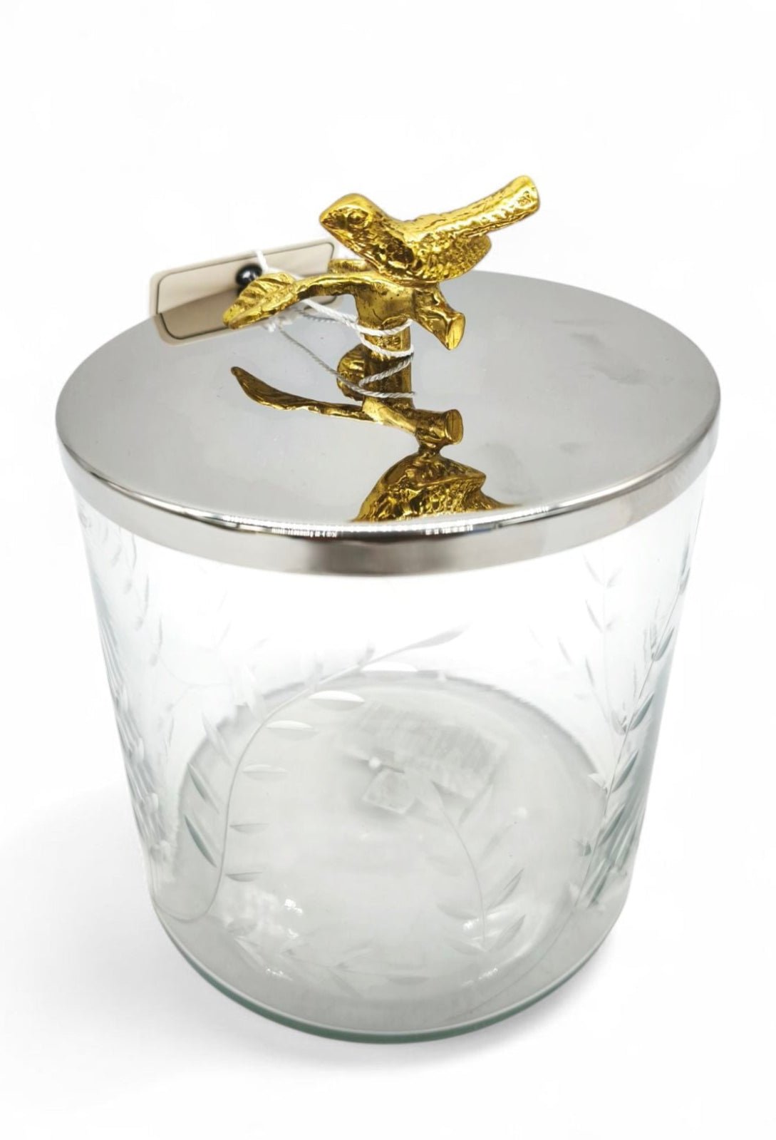 Glass Canister With Silver Lid 18cm - Al Kabayel Discount CentreGlass Canister With Silver Lid 18cmHome Décor AccentsAKDCAl Kabayel Discount Centre