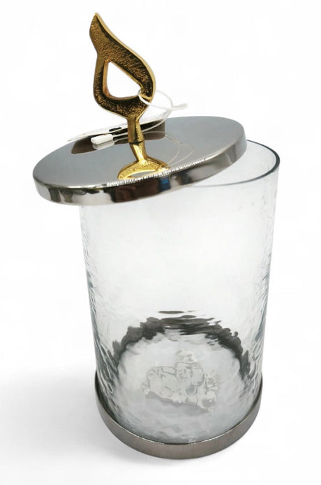 Glass Canister With Silver Lid 20cm 1000ml - Al Kabayel Discount CentreGlass Canister With Silver Lid 20cm 1000mlHome Décor AccentsAKDCAl Kabayel Discount Centre