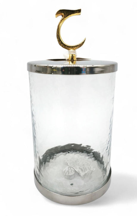 Glass Canister With Silver Lid 20cm 1000ml - Al Kabayel Discount CentreGlass Canister With Silver Lid 20cm 1000mlHome Décor AccentsAKDCAl Kabayel Discount Centre