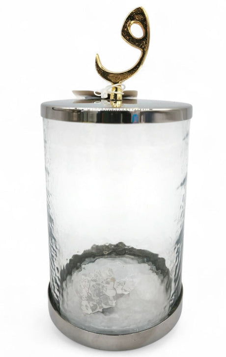 Glass Canister With Silver Lid 20cm 1000ml - Al Kabayel Discount CentreGlass Canister With Silver Lid 20cm 1000mlHome Décor AccentsAKDCAl Kabayel Discount Centre