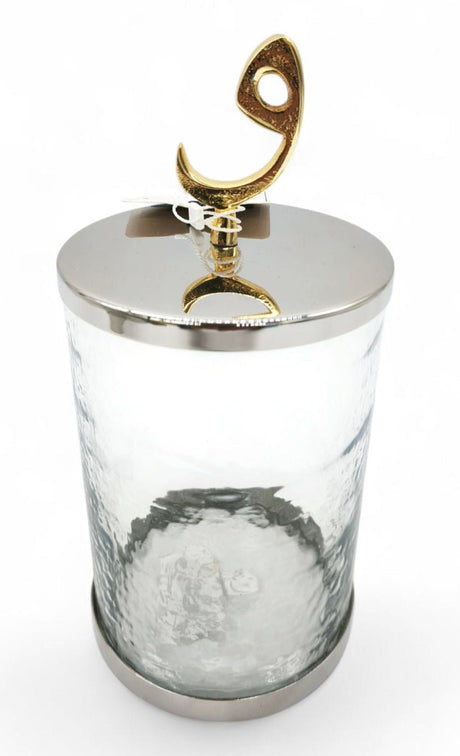 Glass Canister With Silver Lid 20cm 1000ml - Al Kabayel Discount CentreGlass Canister With Silver Lid 20cm 1000mlHome Décor AccentsAKDCAl Kabayel Discount Centre