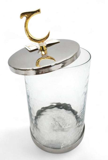 Glass Canister With Silver Lid 20cm 1000ml - Al Kabayel Discount CentreGlass Canister With Silver Lid 20cm 1000mlHome Décor AccentsAKDCAl Kabayel Discount Centre
