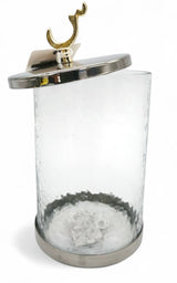 Glass Canister With Silver Lid 20cm 1000ml - Al Kabayel Discount CentreGlass Canister With Silver Lid 20cm 1000mlHome Décor AccentsAKDCAl Kabayel Discount Centre