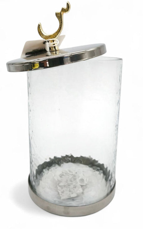 Glass Canister With Silver Lid 20cm 1000ml - Al Kabayel Discount CentreGlass Canister With Silver Lid 20cm 1000mlHome Décor AccentsAKDCAl Kabayel Discount Centre