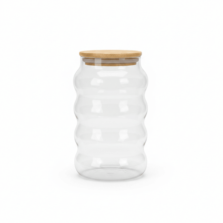 Glass Jar with Bamboo Lid – 400ml / 700ml - Al Kabayel Discount CentreGlass Jar with Bamboo Lid – 400ml / 700mlOrganizers & AccessoriesAKDCAl Kabayel Discount Centre